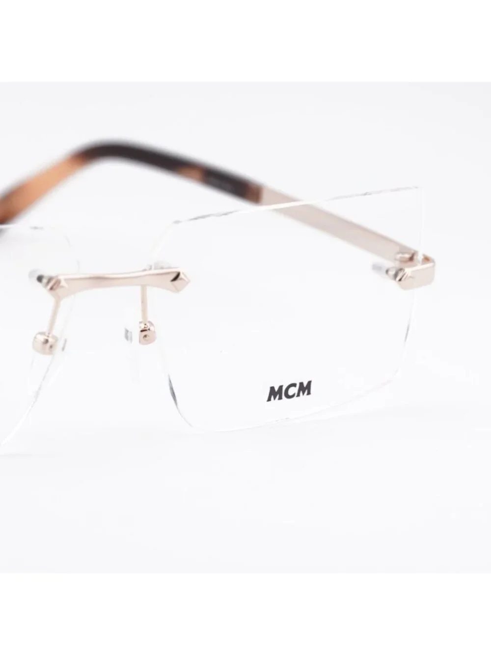 MCM MW5018-H 028 Eyeglasses Shiny Rose Gold 56mm Rectangle Frame